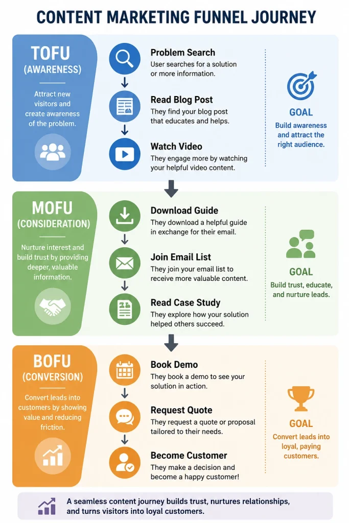 Content marketing funnel customer journey