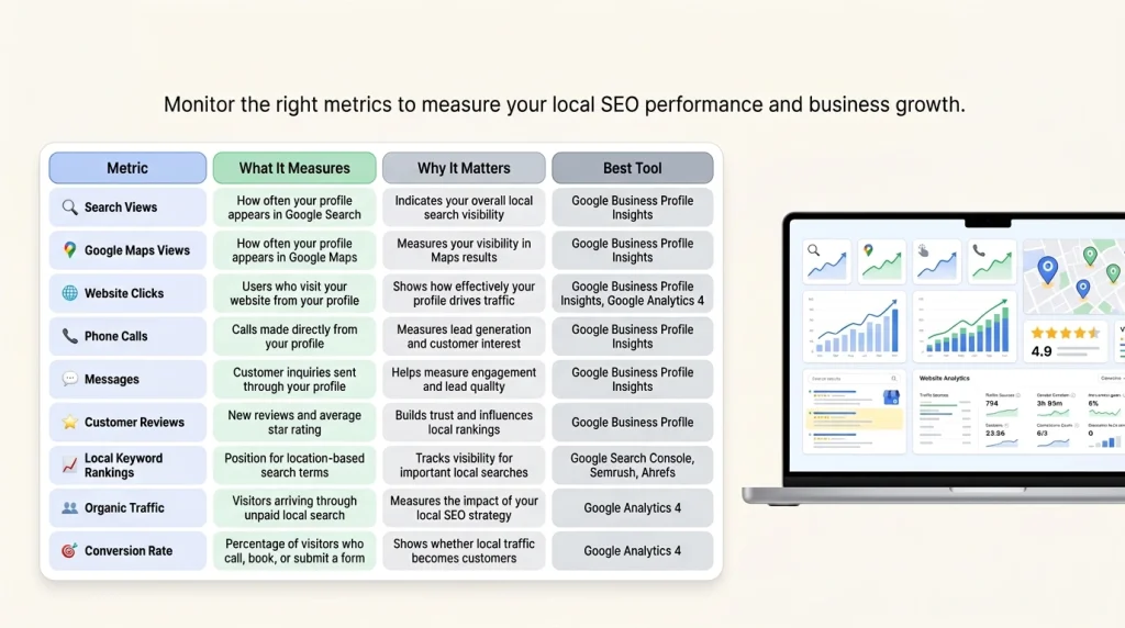 Google Business Profile performance metrics