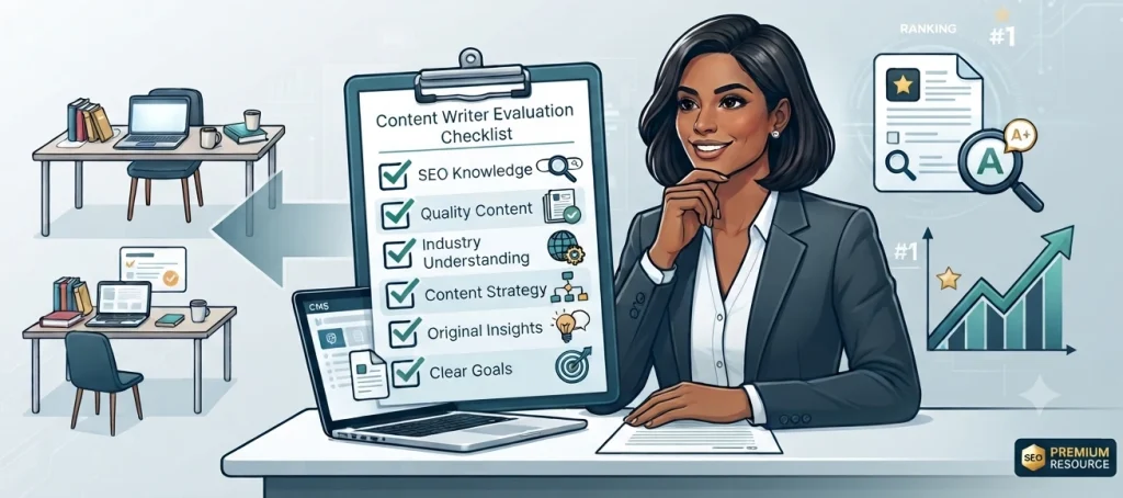 Checklist for choosing the right SEO content writer based on skills and expertise